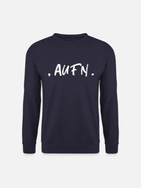 komma aufn punkt Spruch Schrift - Unisex Pullover - Navy