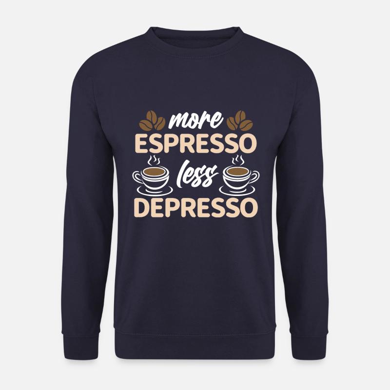 More Espresso, Kaffee, Coffee, Latte, Geschenkidee - Unisex Pullover - Navy