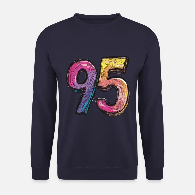 95 Zahl Comic - Unisex Pullover - Navy