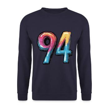 Bande dessinée à 94 numéros - Sweat-shirt Unisexe - marine - Devant - Alina (178cm) & Michal (187cm)
