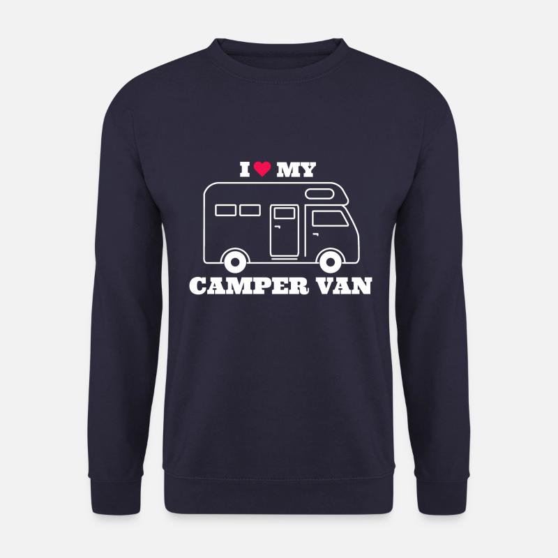 I love my Camper Van - Unisex Pullover - Navy