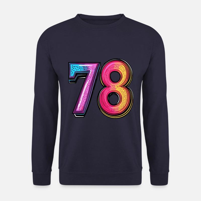 78 Zahl Comic - Unisex Pullover - Navy