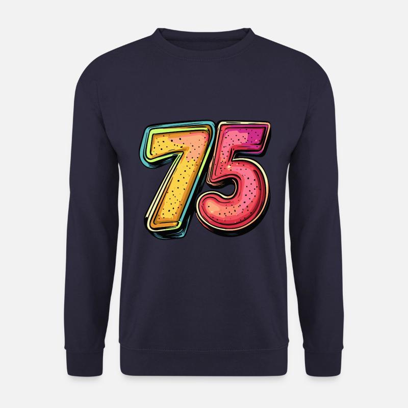 75 Zahl Comic - Unisex Pullover - Navy