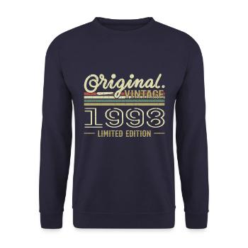 1998 Retro Birthday 1998 Original 1998 Vintage - Unisex Sweatshirt - navy - Front - Alina (178cm) & Michal (187cm)