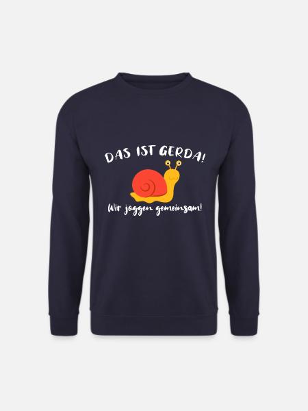 Das ist Gerda Wir joggen gemeinsam, Laufen, Rennen - Unisex Pullover - Navy