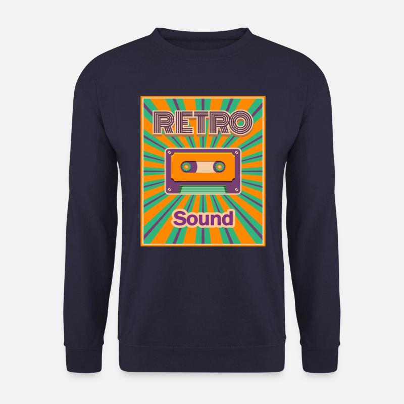 Kassette Retro Musik - Unisex Pullover - Navy