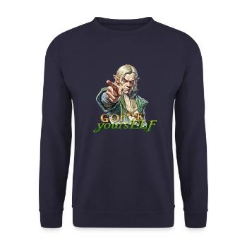 Elfe V.4 - Sweat-shirt Unisexe - marine - Devant - Alina (178cm) & Michal (187cm)