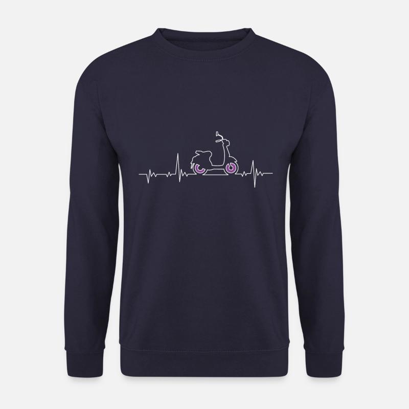 Motorroller Herzschlag - Unisex Pullover - Navy