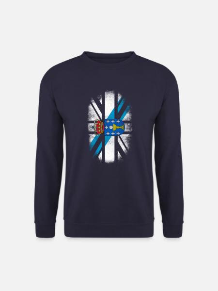 Britische galizische Flagge - Galizien und britischer Stolz - Unisex Pullover - Navy