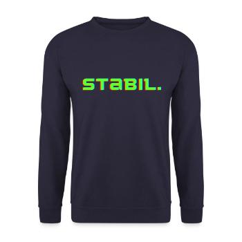 Stabil - Lustige - Unisex Pullover - Navy - Vorne - Alina (178cm) & Michal (187cm)
