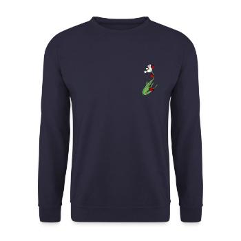Coccinelles, Coccinelles, Coccinelle, Marienkäfer - Sweat-shirt Unisexe - marine - Devant - Alina (178cm) & Michal (187cm)