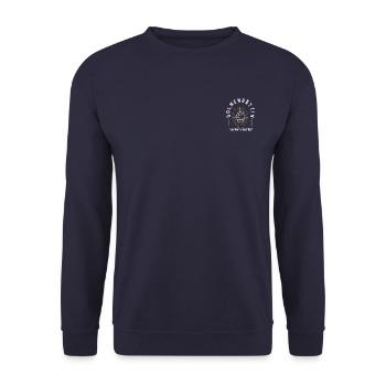 Dolmengöttin 7 - Unisex Pullover - Navy - Vorne - Alina (178cm) & Michal (187cm)