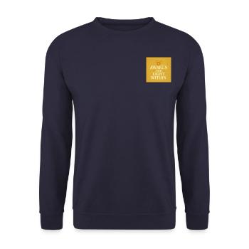 Awaken The Light Within - Unisex Sweatshirt - navy - Front - Alina (178cm) & Michal (187cm)