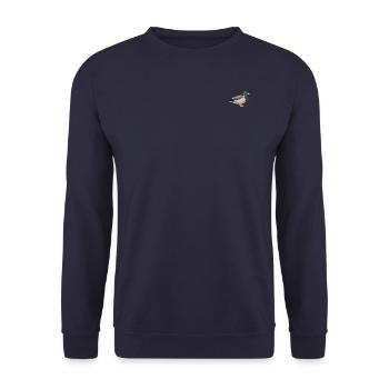 mallard - Unisex Sweatshirt - navy - Front - Alina (178cm) & Michal (187cm)