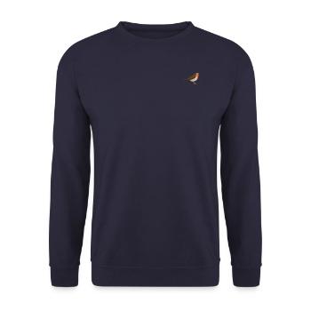 robin - Unisex Sweatshirt - navy - Front - Alina (178cm) & Michal (187cm)