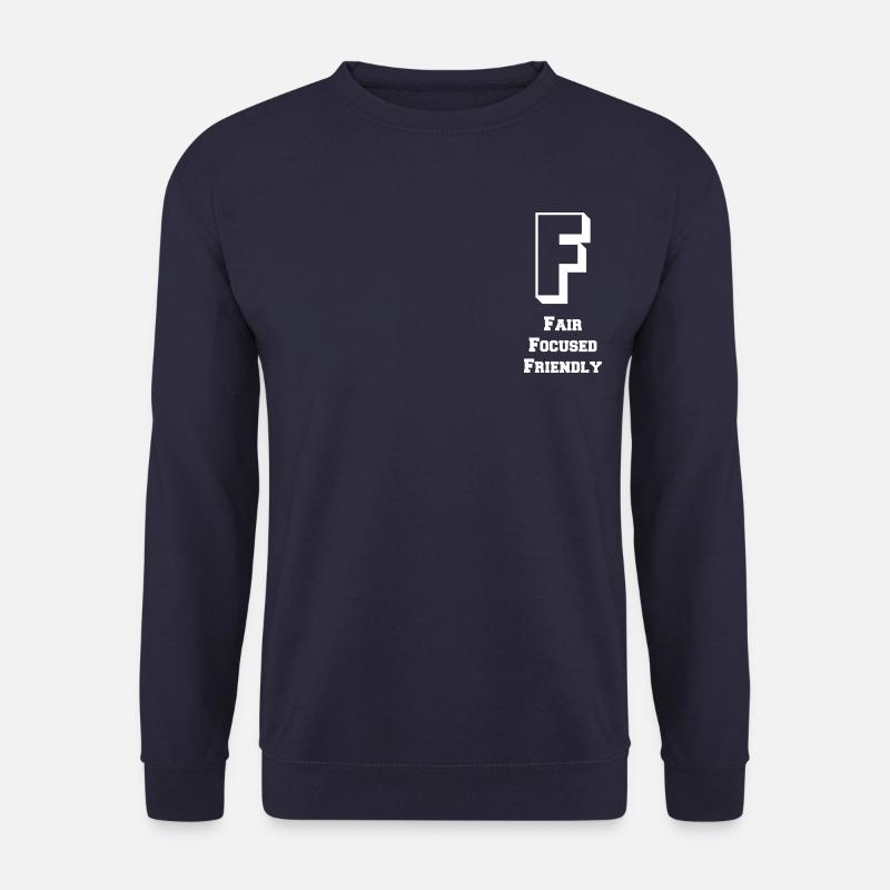 Buchstabe &Zeichen (F) - Unisex Pullover - Navy