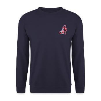 WhoMadeWho - Zombie Chick - Sweat-shirt Unisexe - marine - Devant - Alina (178cm) & Michal (187cm)