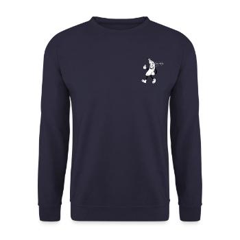 T-shirt Banana logo - Sweat-shirt Unisexe - marine - Devant - Alina (178cm) & Michal (187cm)