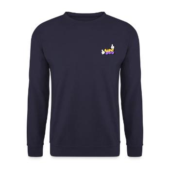 T-shirt Yes cool Logo - Sweat-shirt Unisexe - marine - Devant - Alina (178cm) & Michal (187cm)