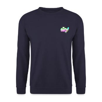 T-shirt No Logo - Sweat-shirt Unisexe - marine - Devant - Alina (178cm) & Michal (187cm)
