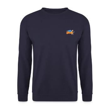 T-shirt No Smoke Logo - Unisex Sweatshirt - navy - Front - Alina (178cm) & Michal (187cm)