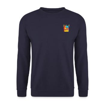 Kea Yellow - Unisex Pullover - Navy - Vorne - Alina (178cm) & Michal (187cm)