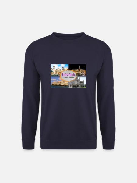 Berühmte Städte, newfamouscity24 - Unisex Pullover - Navy