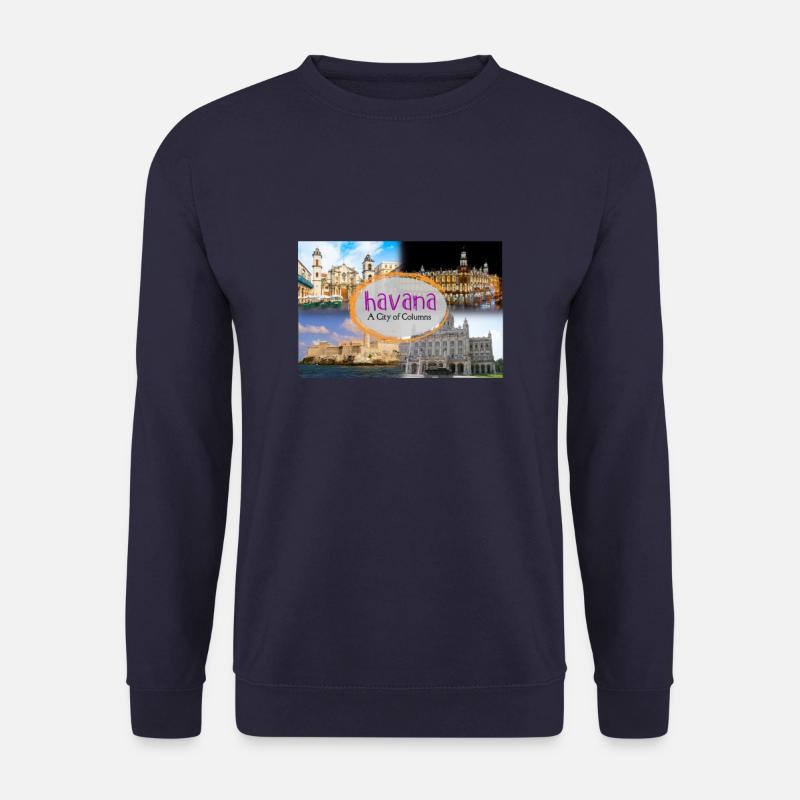 Berühmte Städte, newfamouscity24 - Unisex Pullover - Navy
