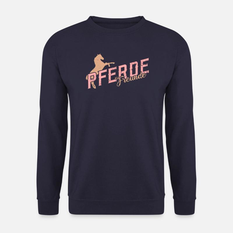 Pferd- Pferde Freunde - Unisex Pullover - Navy