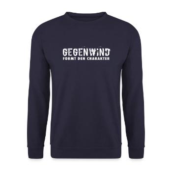 cooles Fahrraddesign Fahrrad Natur Geschenk sport - Unisex Pullover - Navy - Vorne - Alina (178cm) & Michal (187cm)