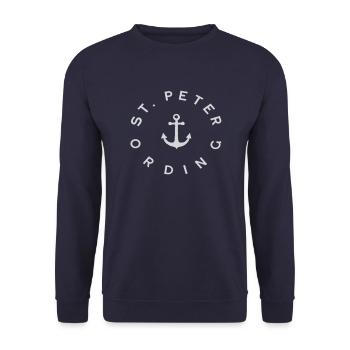Moin Moin St. Peter-Ording St. Peter-Urdem - Unisex Sweatshirt - navy - Front - Alina (178cm) & Michal (187cm)