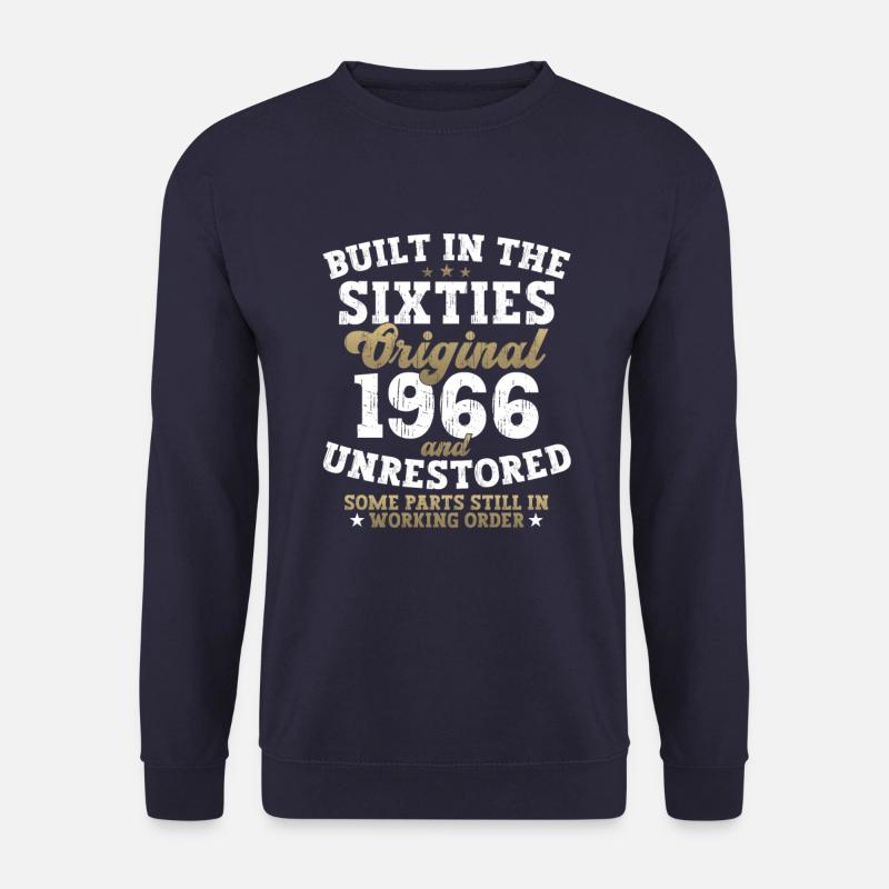 Built in the sixties 1966 56. Geburtstag Herren - Unisex Pullover - Navy