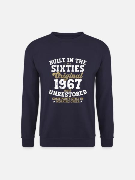 Built in the sixties 1967 55. Geburtstag Herren - Unisex Pullover - Navy