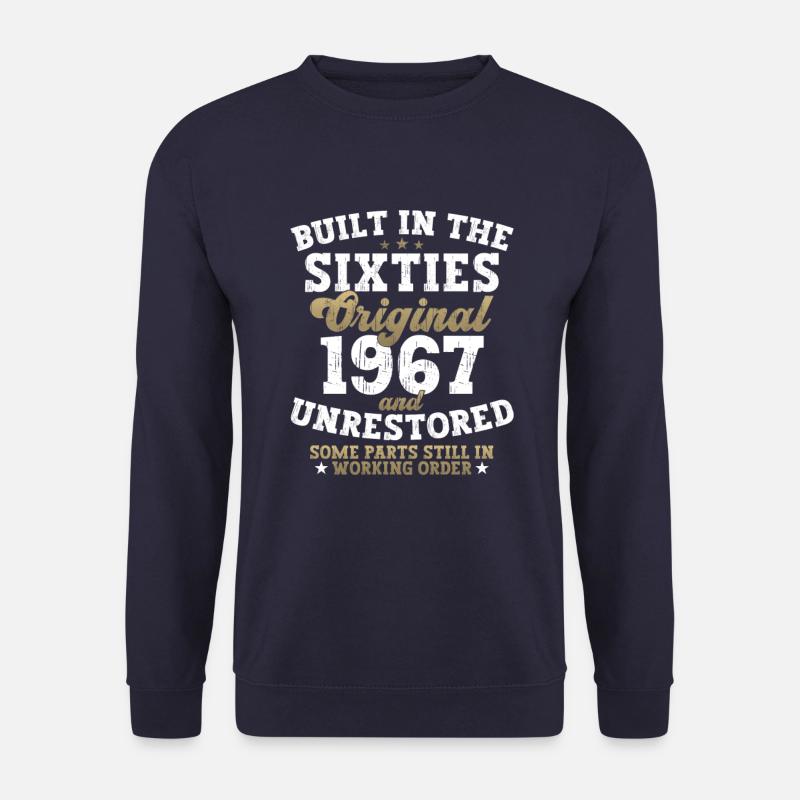 Built in the sixties 1967 55. Geburtstag Herren - Unisex Pullover - Navy