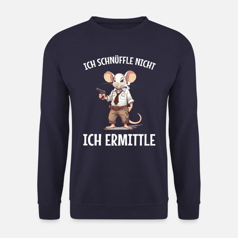 Polizei, Polizist, Kriminalpolizei Detektiv Spruch - Unisex Pullover - Navy