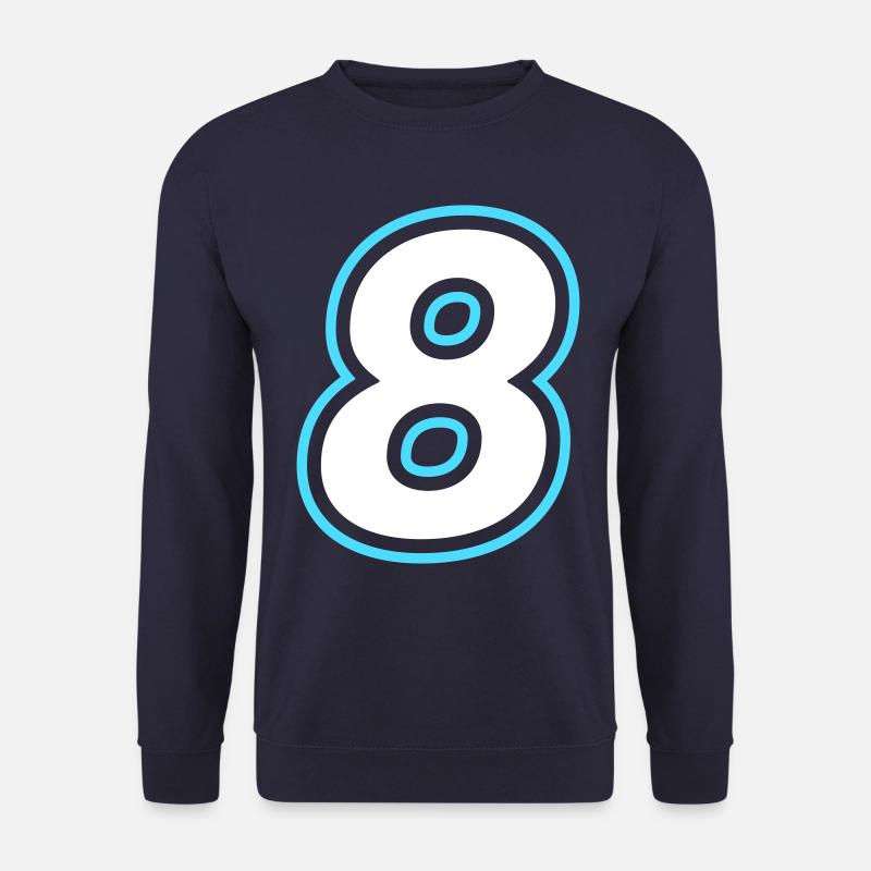 8 Zahl symbol - Unisex Pullover - Navy