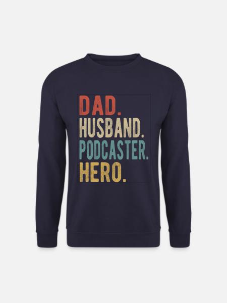 Podcaster Papa Ehemann Held - Unisex Pullover - Navy