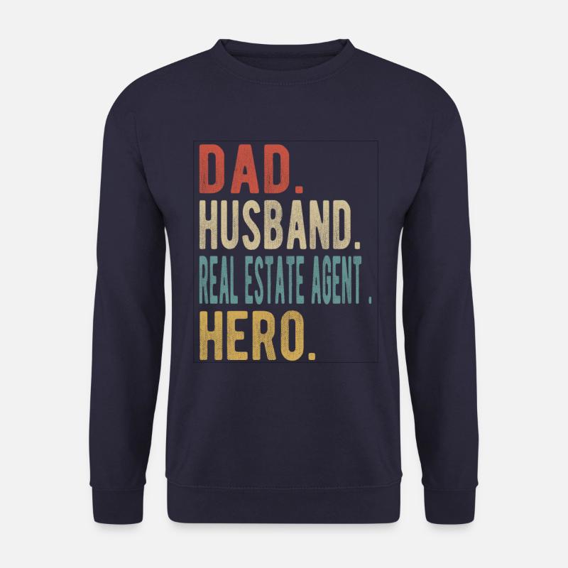 Immobilienmakler Papa Ehemann Held - Unisex Pullover - Navy