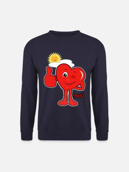 Mucki Happy - Unisex Pullover - Navy