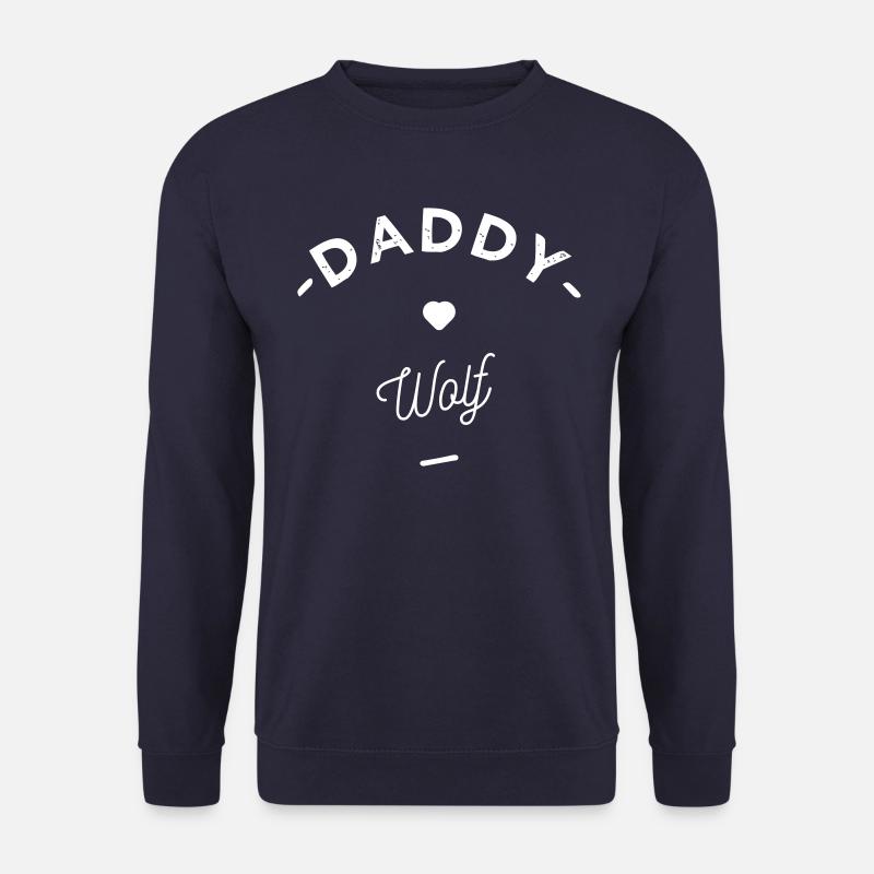 Daddy wolf - Unisex Pullover - Navy