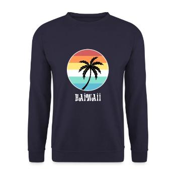 Hawaï - Sweat-shirt Unisexe - marine - Devant - Alina (178cm) & Michal (187cm)
