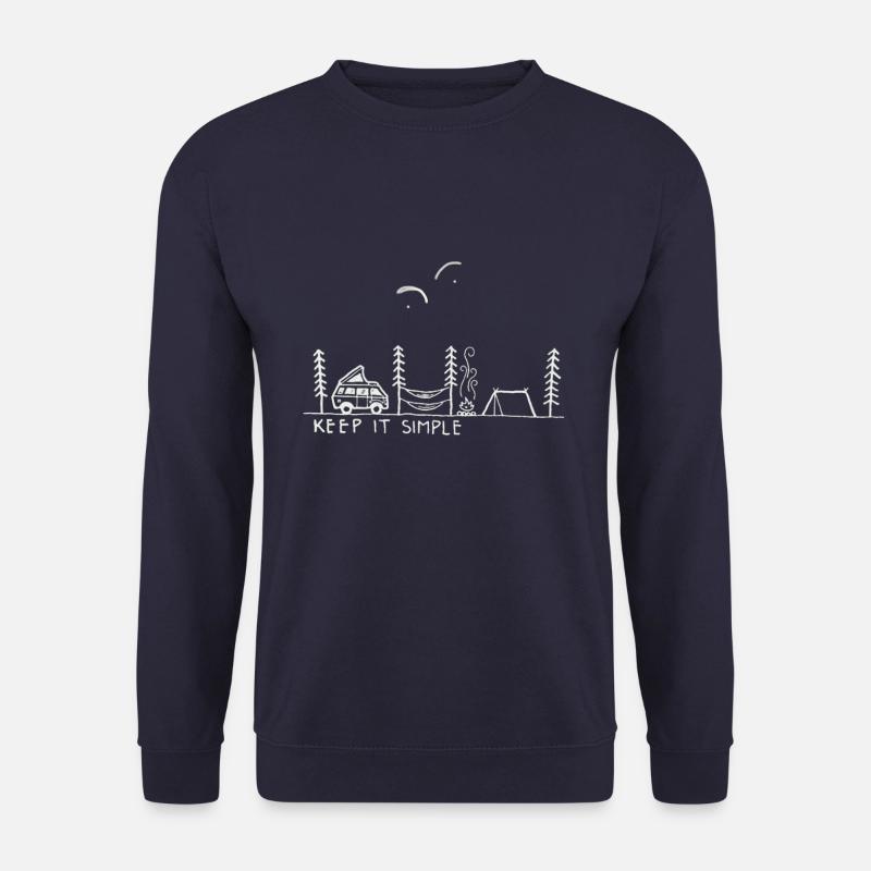 Gleitschirm Camping Wald paragliding - Unisex Pullover - Navy