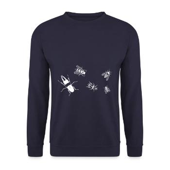 Insekten - Unisex Pullover - Navy - Vorne - Alina (178cm) & Michal (187cm)