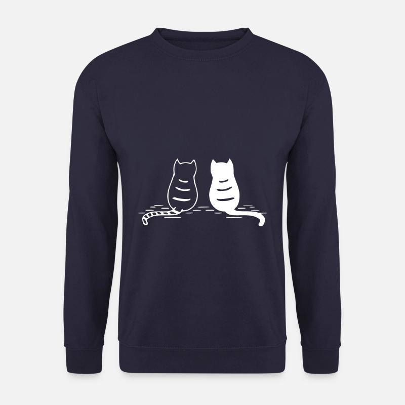 sitzende Katzen - Unisex Pullover - Navy