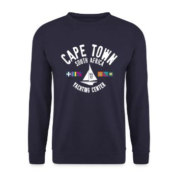 Kapstadt Yachting Center - Unisex Pullover - Navy - Vorne - Alina (178cm) & Michal (187cm)