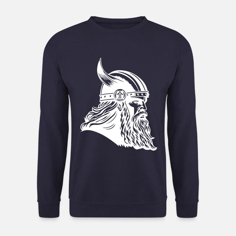 Viking Head Warrior Viking - Unisex Sweatshirt - navy
