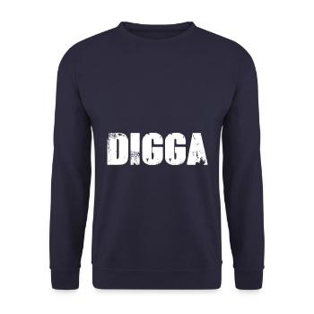 Digga - Unisex Pullover - Navy - Vorne - Alina (178cm) & Michal (187cm)