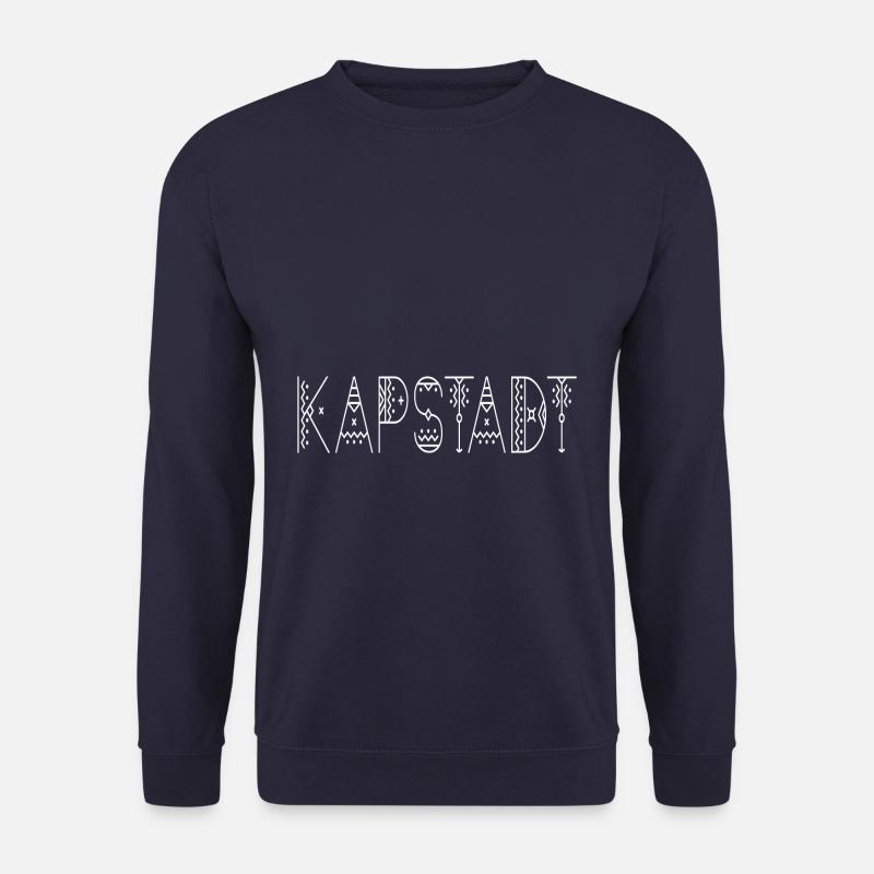 Kapstadt Schriftzug weiss - Unisex Pullover - Navy
