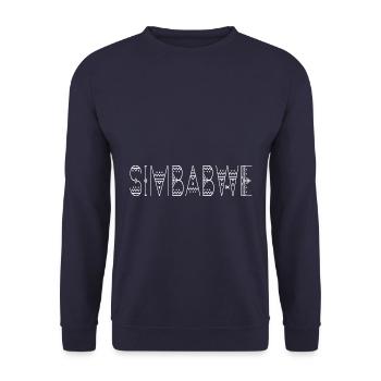 Simbabwe - Unisex Pullover - Navy - Vorne - Alina (178cm) & Michal (187cm)