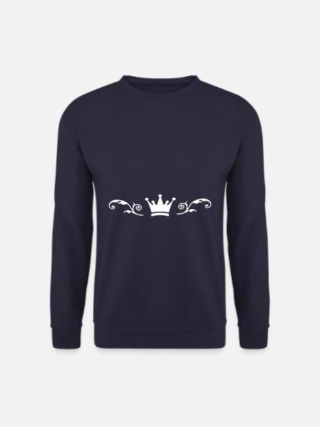 Crown white - Unisex Sweatshirt - navy